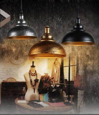 Retro Industriell Taklampa - Vintage Loft Design