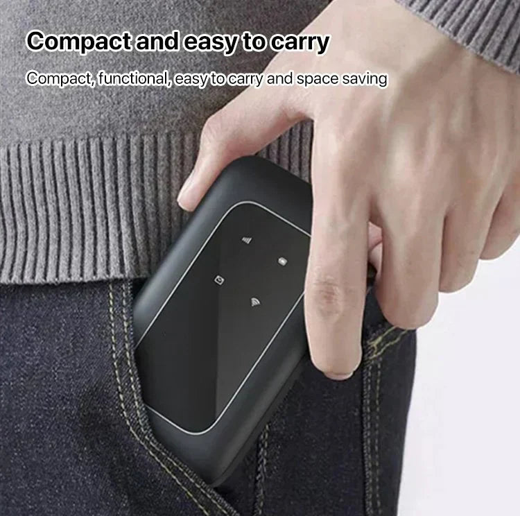 Routeur 5G portable offrant une connexion internet rapide et fiable pour le télétravail en voyage.