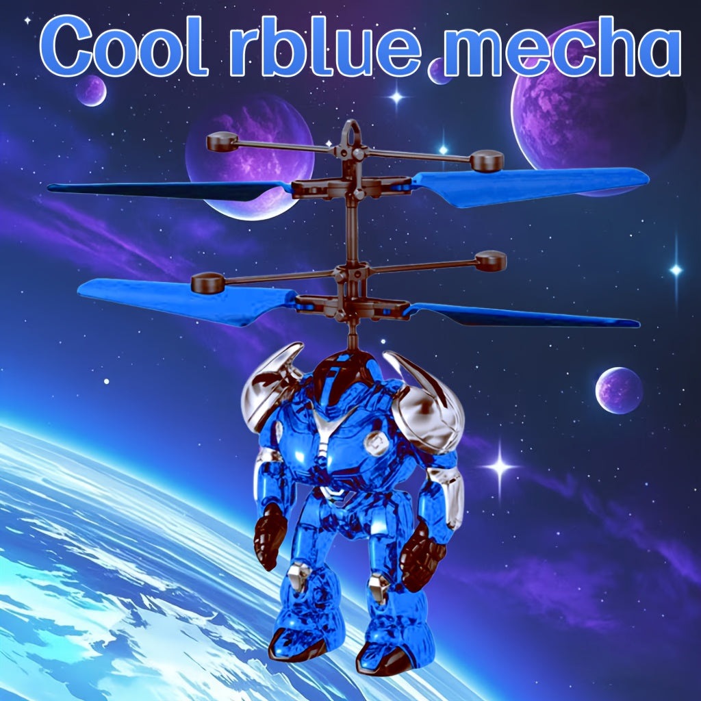 Aéronef jouet transformable, hélicoptère et robot mecha, vol intérieur extérieur facile.