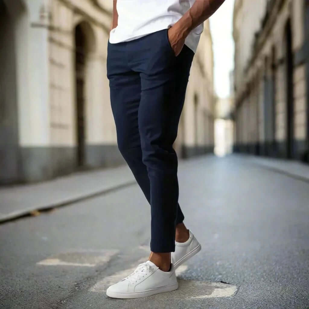 Slim Fit Ankelbyxor Herr - Stretchiga & Bekväma