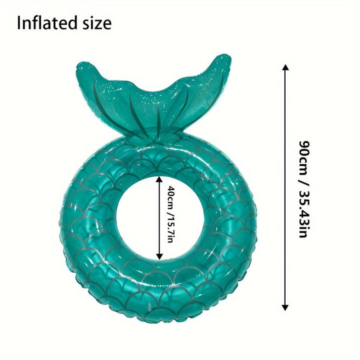 Grande coquille de sirène gonflable pour piscine, offrant un confort optimal et une ambiance estivale relaxante.