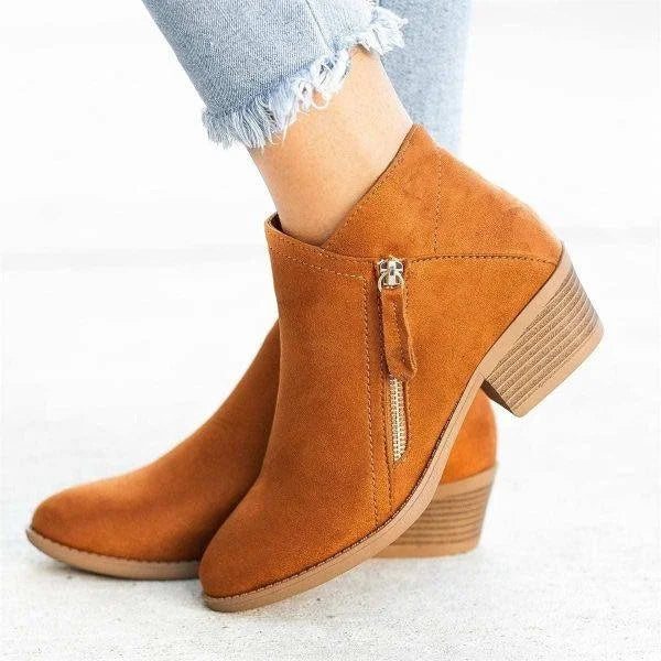 Bottines orthopédiques Helena en cuir pour femmes, grand confort et soutien de la cheville.