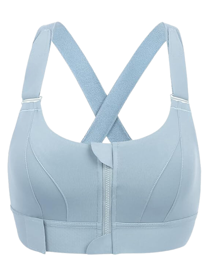 Soutien-gorge sport respirant femme, séchage rapide, maintien élevé ajustable, confortable fitness.