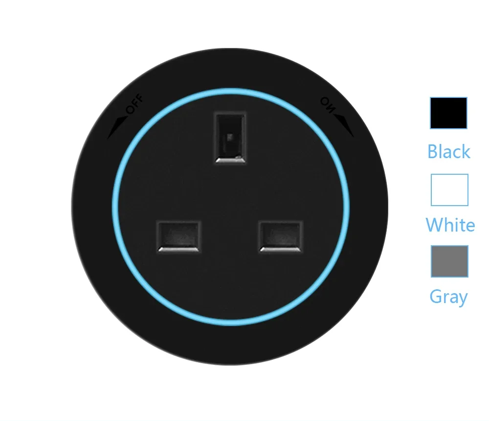 Prise murale universelle avec USB Type-C et A pour charger rapidement tous vos appareils électroniques.