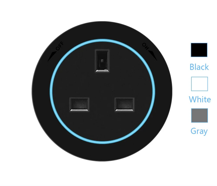 Prise murale universelle avec USB Type-C et A pour charger rapidement tous vos appareils électroniques.