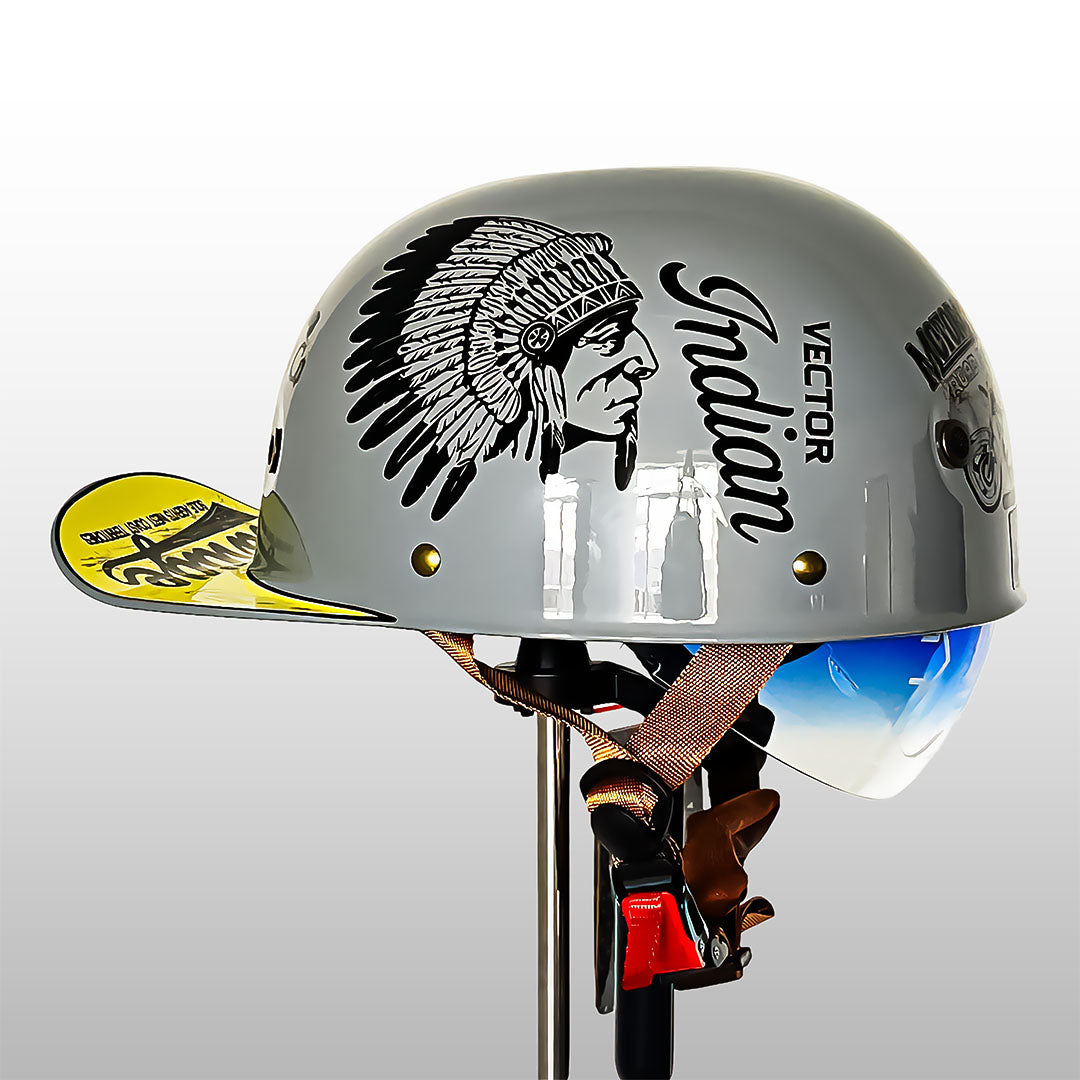 Casque demi-jet PulseCap, protection urbaine, design casquette de baseball.