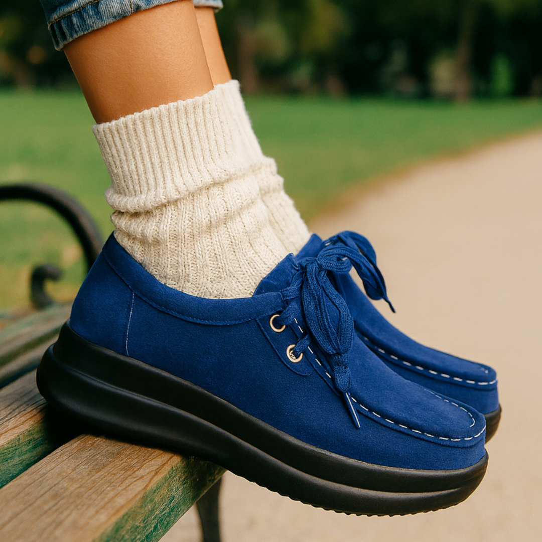 Chaussures décontractées femme mode hiver, chaudes et dotées d'une semelle anatomique pour le confort.
