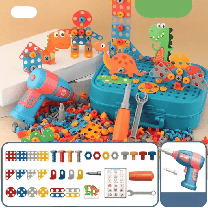 Développe la motricité fine de l'enfant, jeu de construction éducatif et ludique, parfait pour jeunes ingénieurs.