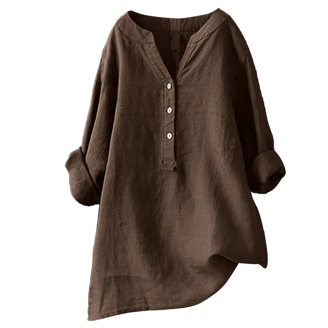 Haut femme tendance et fluide, parfait pour l'été. Blouse décontractée chic pour un confort optimal.