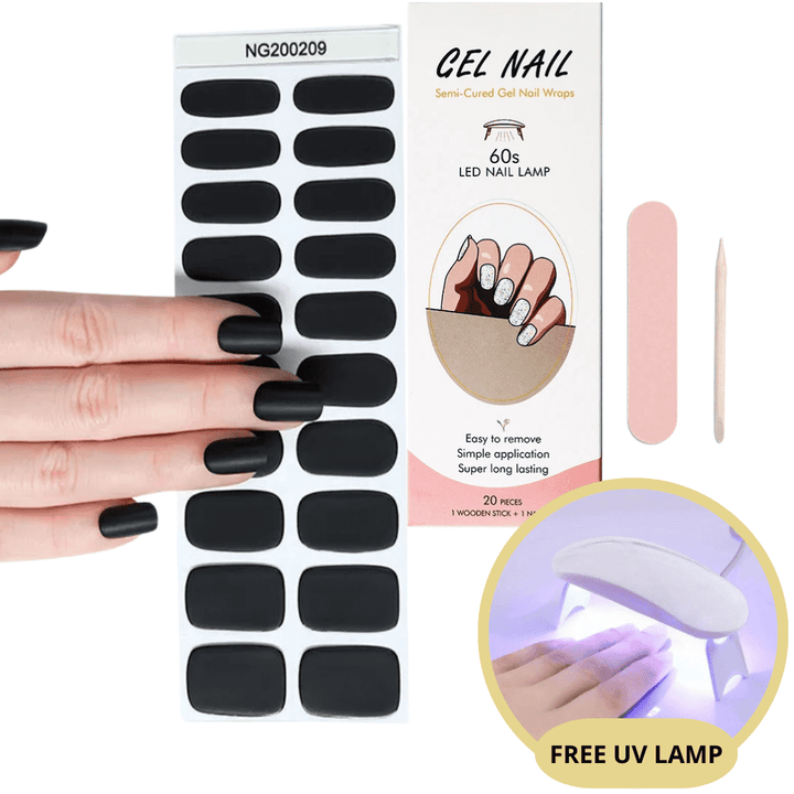 Transformez vos ongles avec ces autocollants gel UV. Manucure facile et durable pour femmes actives.