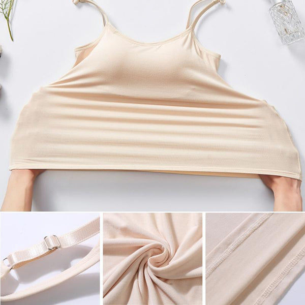 Soutien-gorge intégré dans un top confortable, offrant un maintien parfait sans coutures.