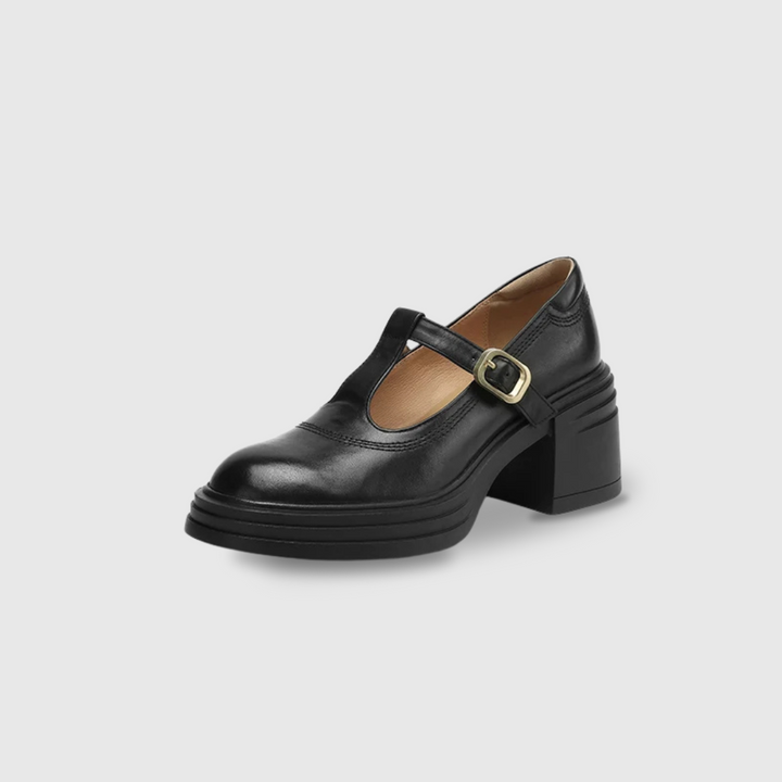 Chaussures à talons chunky Elvana pour femmes, design élégant et stabilité optimale.