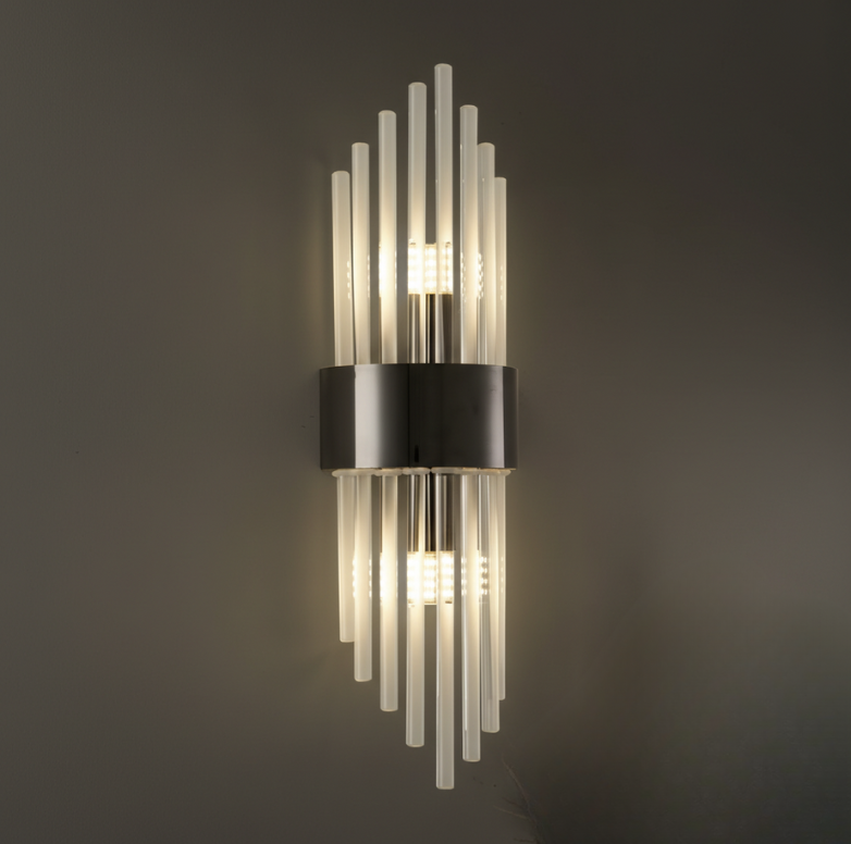 Applique murale LED élégante noir mat, lumière directionnelle.