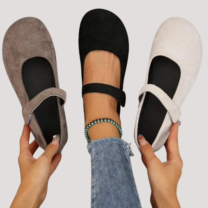 Ballerines femme Mary Jane classiques avec bride ajustable, confortables et élégantes. Parfaites pour toute tenue.