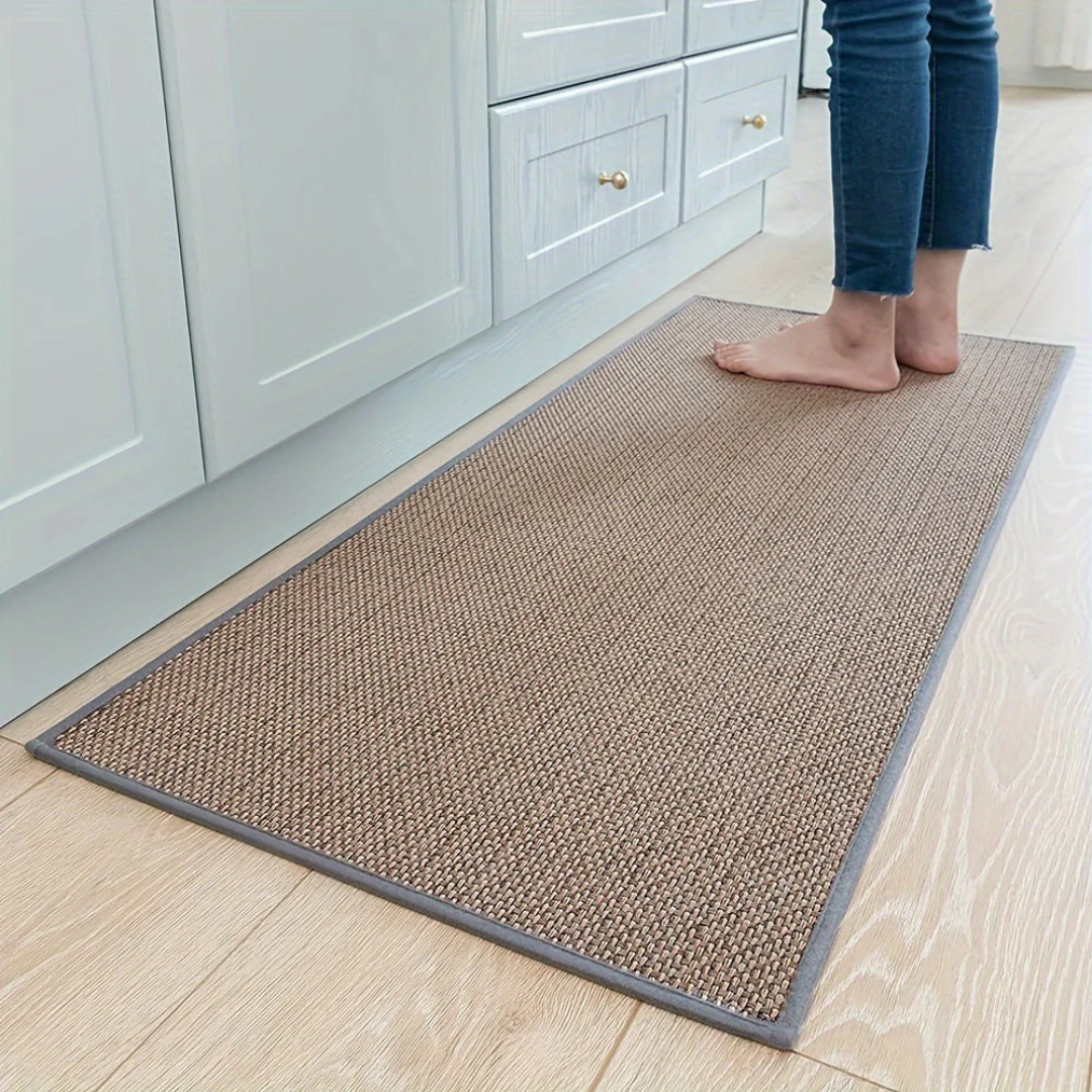 Tapis de sol Veloura Step en polyester doux avec base antidérapante en caoutchouc, très absorbant pour la maison.