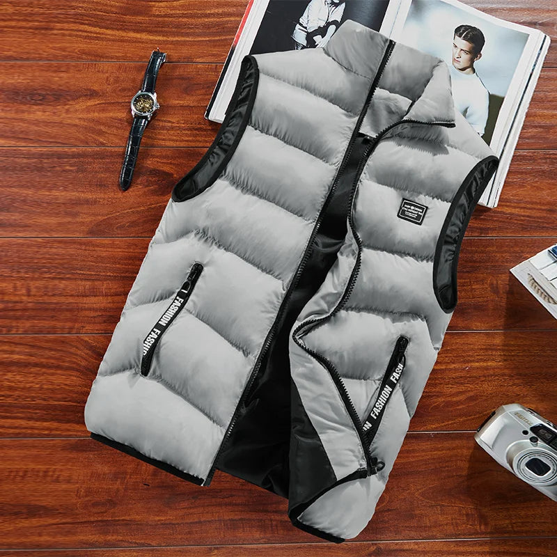 Gilet sans manches matelassé homme Clarence superposé, essentiel pour un style hivernal et une chaleur accrue.