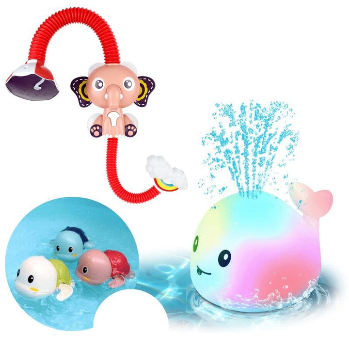 Douchette de bain éléphant, un excellent jouet d'eau pour bébé, idéal pour un bain amusant, relaxation et hygiène.