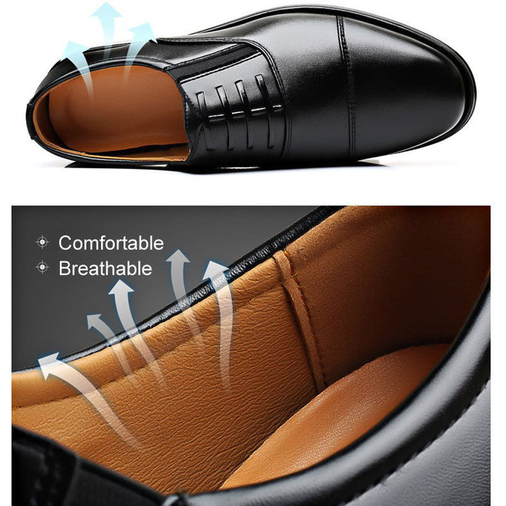 Chaussures homme pour le travail, type Oxford, respirantes et confortables, idéales pour un style professionnel.