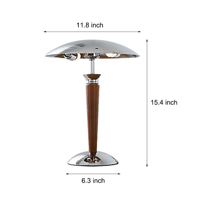 Lampe de salon LED champignon rétro, design élégant pour un éclairage d'ambiance chic et moderne.