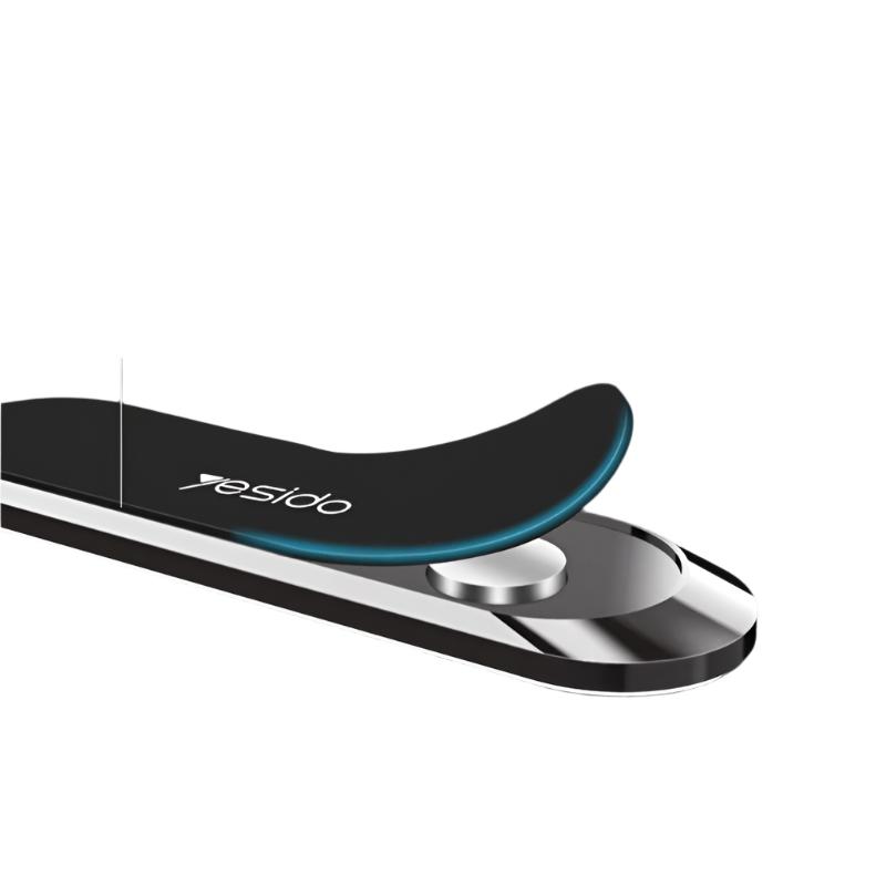 Maintien puissant: support magnétique pour téléphone voiture, compatible tous smartphones, rotation 360°.