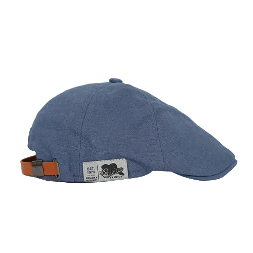 Chapeau béret homme en coton, design élégant et ajustement personnalisable.