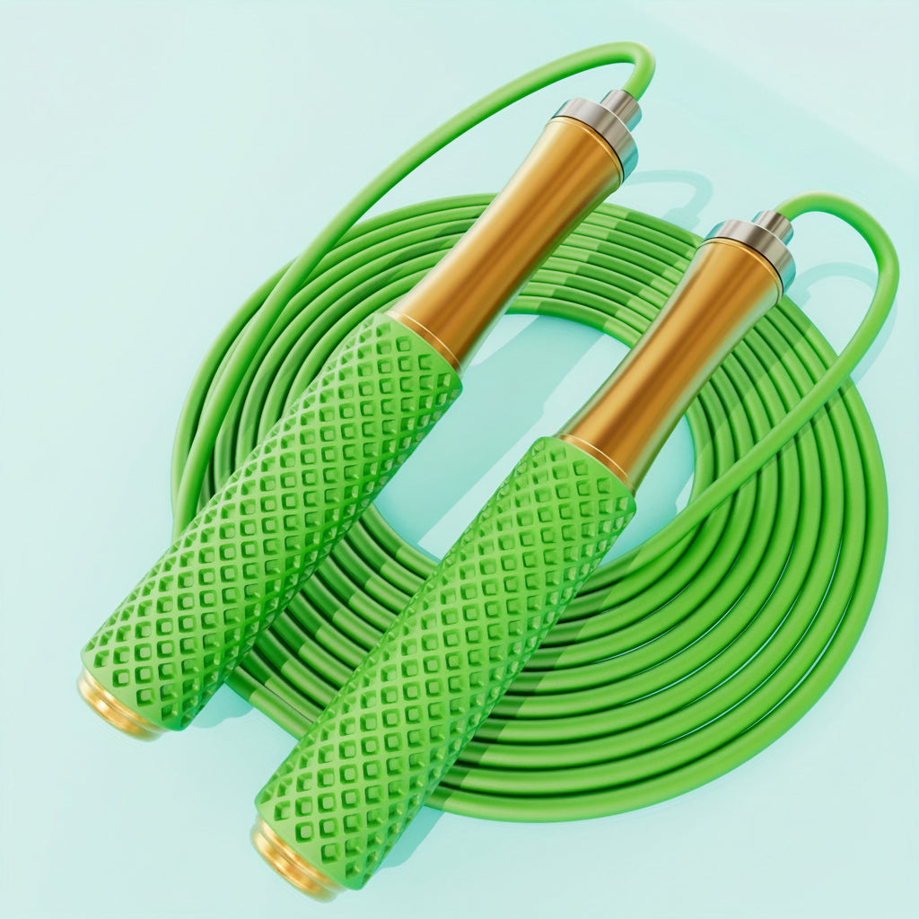 Corde à sauter lestée et réglable pour entraînement cardio, vitesse et fitness. Idéale pour athlètes.