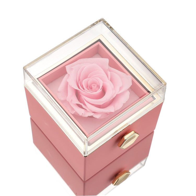 Offrez une rose éternelle personnalisée Amor's Bloemenbox, un cadeau unique pour déclarer votre amour.