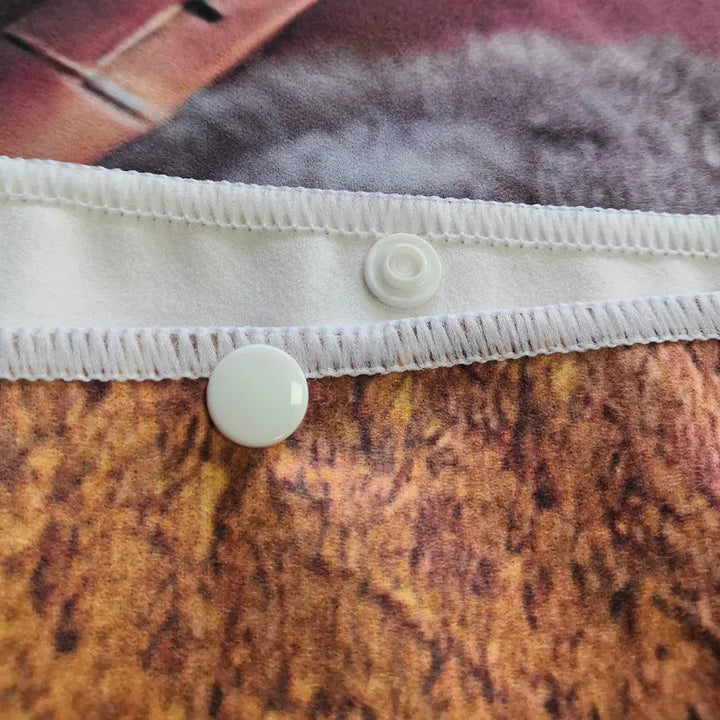 Amusante cape de bain Stitch en microfibre, douce et pratique, pour les petits comme les grands.