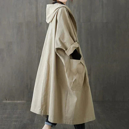 Eva - Oversized trenchcoat med store sidelommer