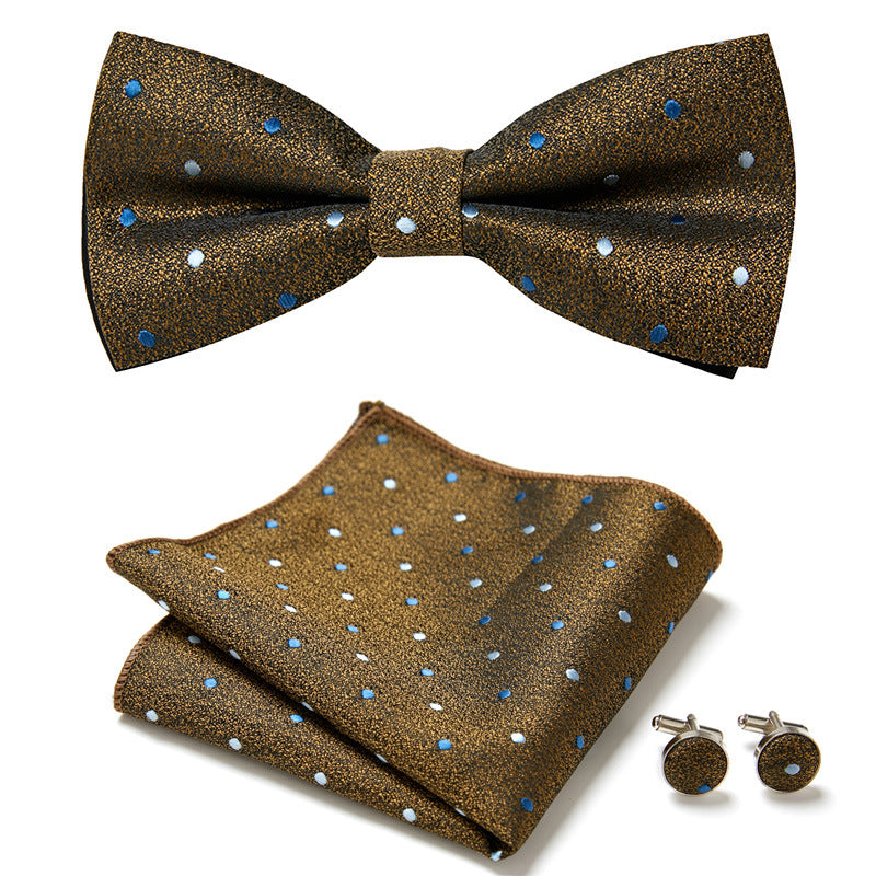 Ensemble complet homme : nœud papillon, pochette, boutons de manchette pour toute occasion.
