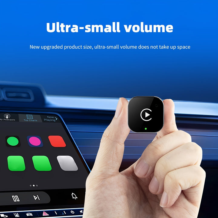 Améliorez votre conduite avec l'adaptateur sans fil CarPlay & Android Auto 2-en-1, connectivité rapide.