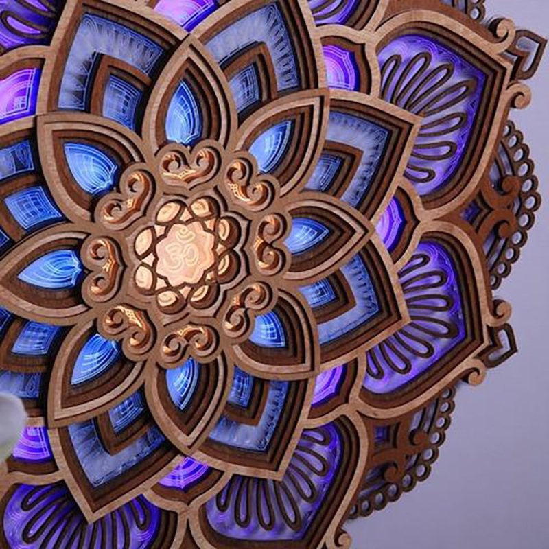 Lampe murale YogaGlühen, veilleuse douce à lumière tamisée, idéale pour une ambiance relaxante et un espace calme.