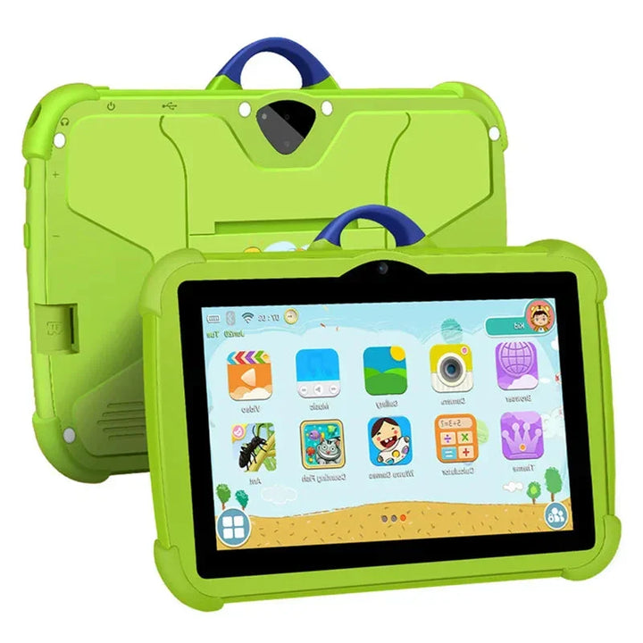 Cadeau idéal : tablette tactile 7 pouces pour enfant, apprentissage interactif et divertissement sous Android sécurisé.