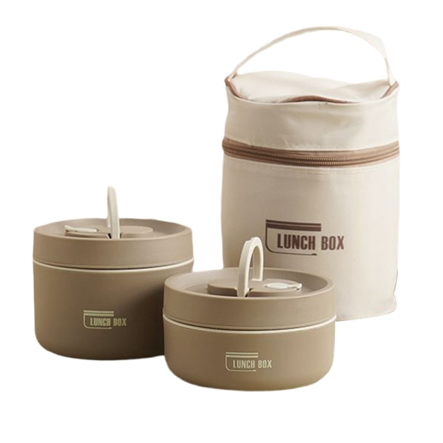 Conteneur multicouche isotherme pour une alimentation toujours fraîche, parfait pour l'école.