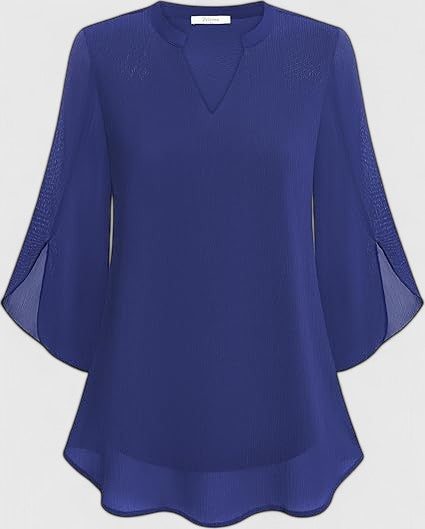 Blouse femme versatile, confortable et chic. Idéale pour un style élégant au bureau ou décontracté au printemps.