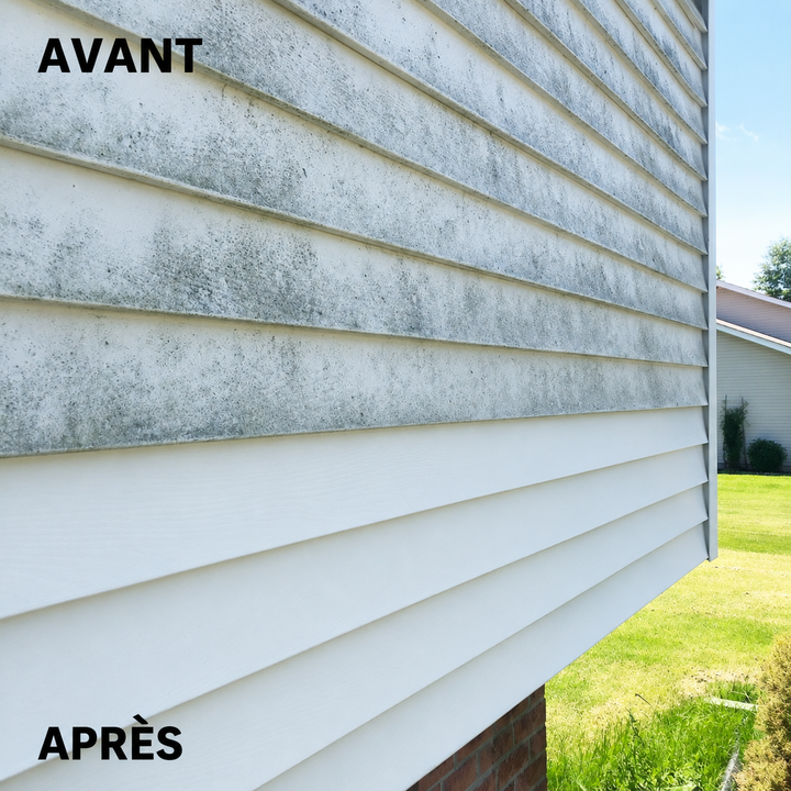 Femme utilisant le nettoyeur haute pression pour un nettoyage efficace du mobilier de jardin en plein air.