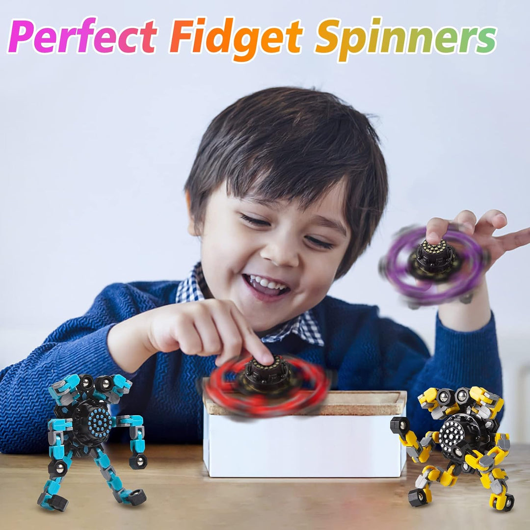 Idée cadeau originale : jouet anti-stress transformable multicolore pour tous âges.