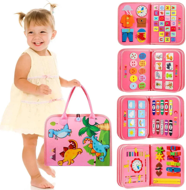 Tableau Montessori éducatif sensoriel pour tout-petits, activités de développement et apprentissage.