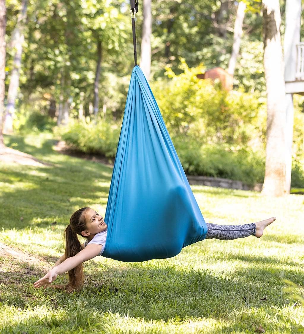 Balançoire sensorielle apaisante. Favorise la relaxation et le confort des enfants.