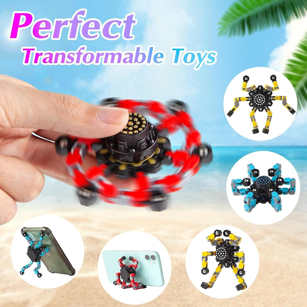 Jouet transformable en robot, idéal pour la manipulation et la concentration anti-stress.