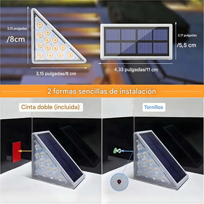 ILUMINA TUS ESCALERAS CON LUCES SOLARES LED