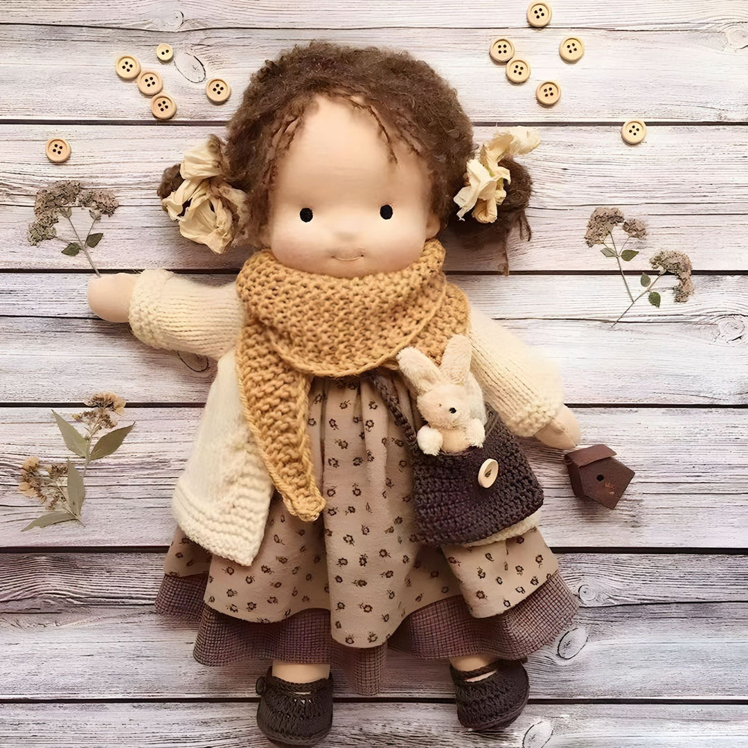 Marionnette Sarando pour enfants, un jouet pédagogique pour l'éveil créatif.