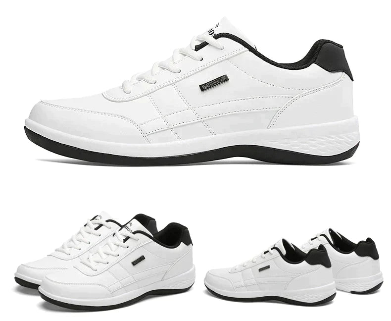 Essentielles baskets hommes orthopédiques, confort optimal et style décontracté pour un quotidien actif et stylé.