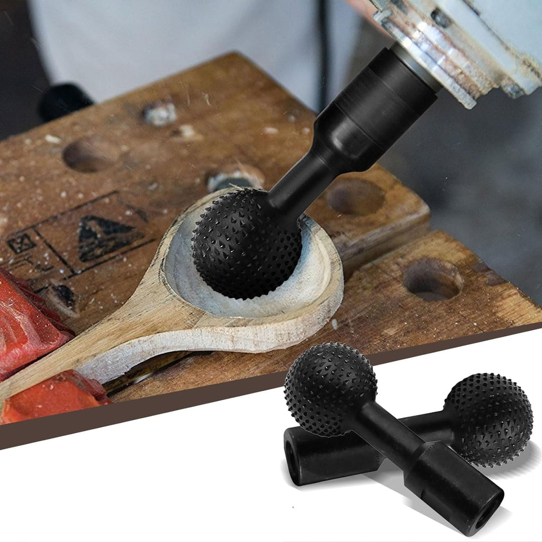 Outil de précision pour le bois : gouge sphérique en acier pour finitions rondes et travail de détail. Amateur/Pro.