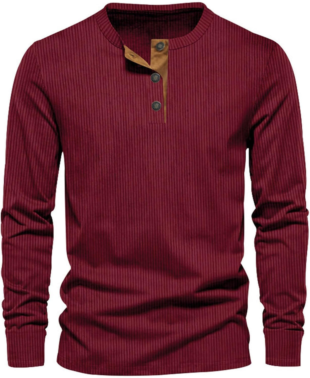 Pull tricoté côtelé homme à col rond et manches longues, offrant un confort ajusté et basique pour un look décontracté.