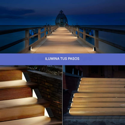 ILUMINA TUS ESCALERAS CON LUCES SOLARES LED