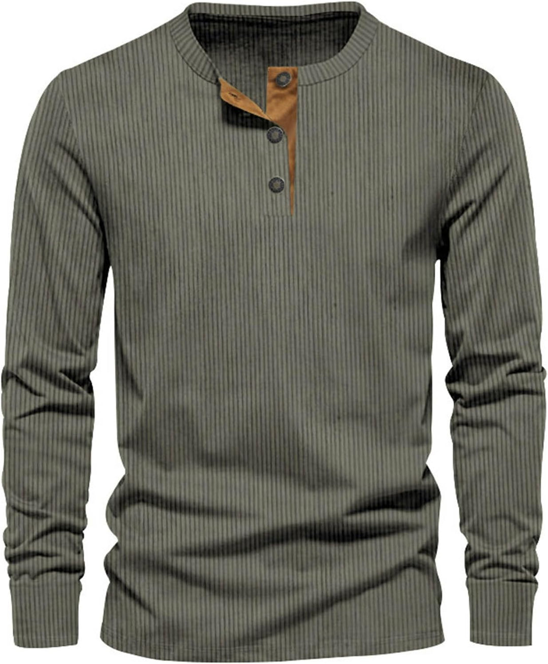 T-shirt côtelé homme manches longues, coupe ajustée pour un confort optimal. Un basique polyvalent de la mode masculine.