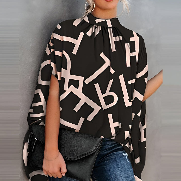 Blouse femme chic et élégante, style original, parfaite pour le printemps-été, du bureau au casual.