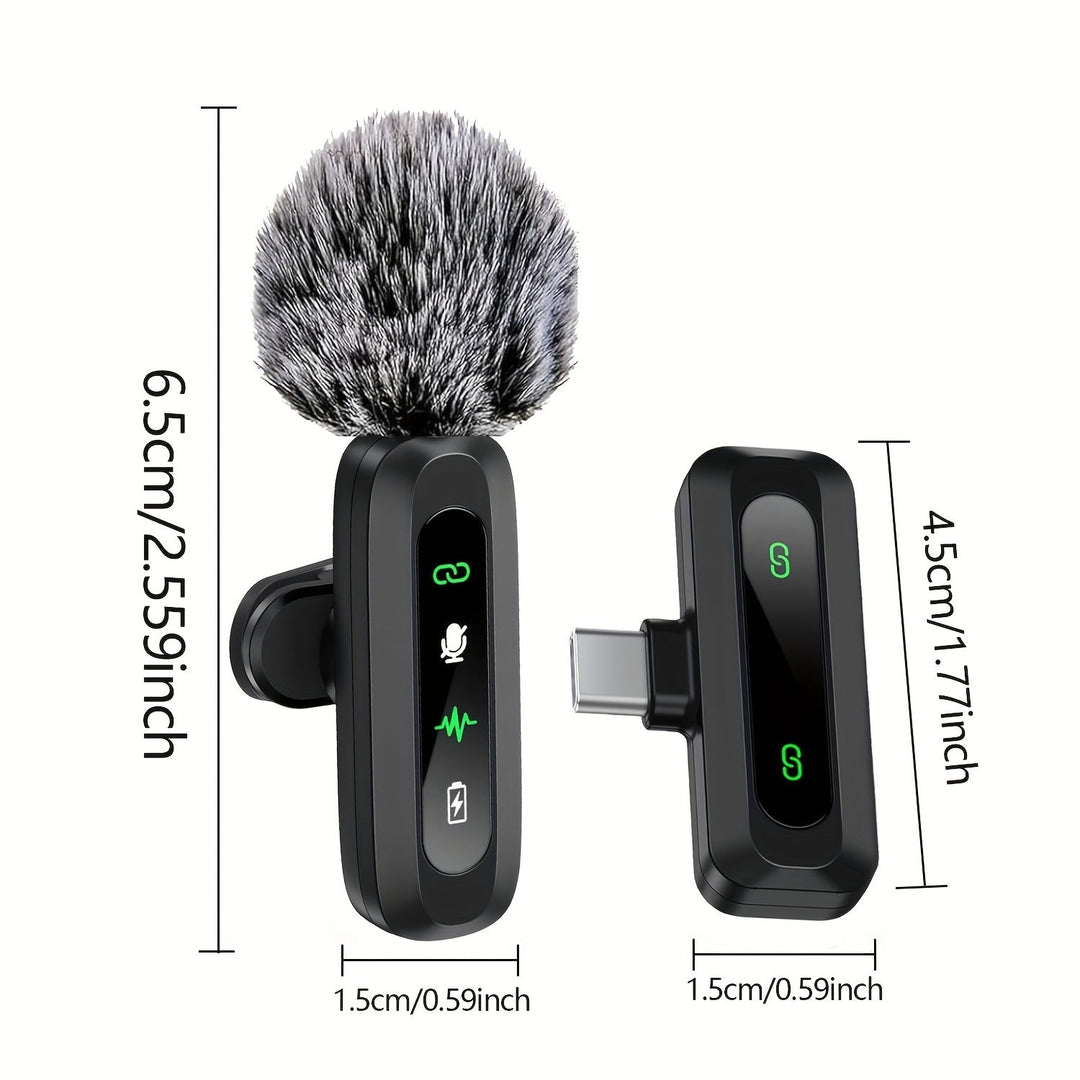 Microphone SoundClip sans fil pour smartphone, idéal pour enregistrement audio clair.