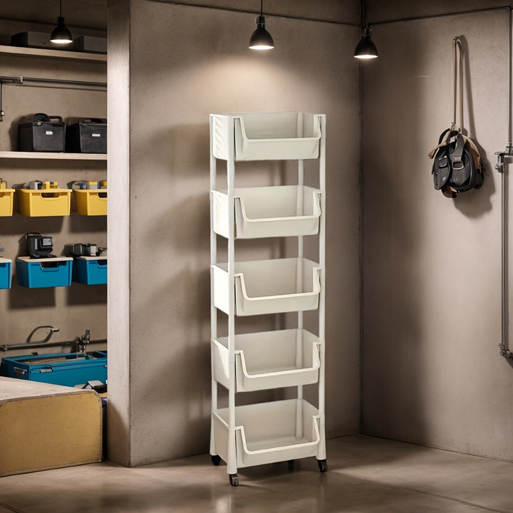 Chariot NobleNest polyvalent. Organisateur mobile sur roulettes, rangement parfait pour cuisine, bureau et maison.